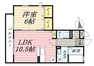 エバーグレイス【3階】の間取り