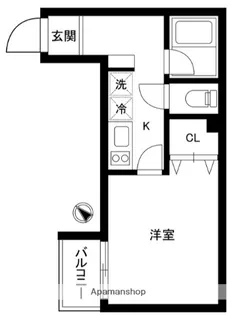 B’CASA TSURUMI【4階】の間取り
