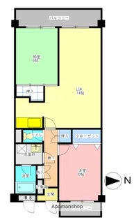 グレース新城【4階】の間取り
