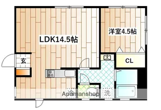 ミューズ白ゆり【2階】の間取り