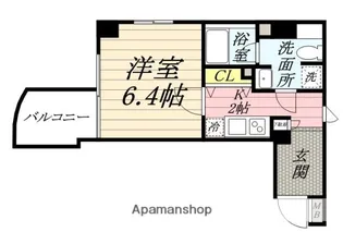 マーレ横浜白金【6階】の間取り