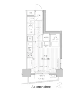 1Rの間取り画像