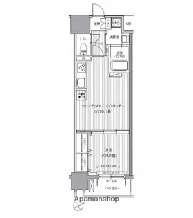 ダイイチフレア川崎【7階】の間取り