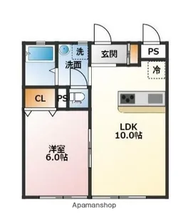 プエルタ・ロホ【2階】の間取り
