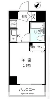 日神パレステージ蒔田公園【5階】の間取り