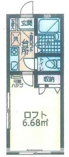 コフレ鹿島田【1階】の間取り
