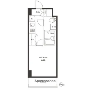 ヴェルト横浜吉野町【6階】の間取り