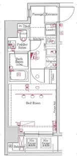 エクセリア川崎【4階】の間取り