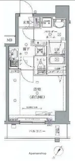 スパシエベルタ横浜【4階】の間取り