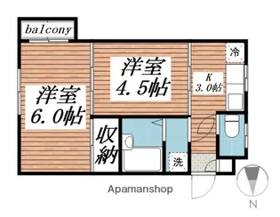 ジュネパレス大和第03【3階】の間取り