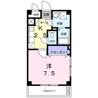 プラムツリーガーデン【1階】の間取り