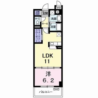 ベルテックス【2階】の間取り