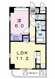 グリシーヌ・M【3階】の間取り