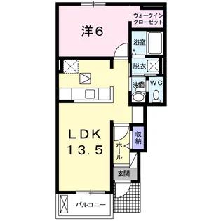 アドラブール・ピア【1階】の間取り