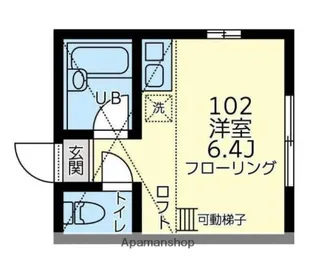 ユナイト川崎マリオ・ベルニオーラ【1階】の間取り