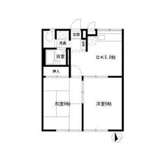 エステートSK1【1階】の間取り