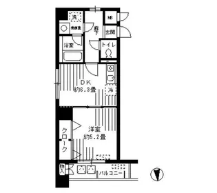ラフィーネ港北【2階】の間取り