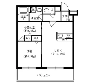 ルミエール妙蓮寺Ⅱ【2階】の間取り
