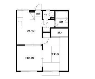 エステートピア原4【2階】の間取り