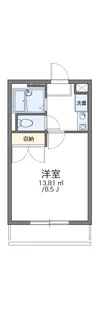 レオパレスO Zー1【2階】の間取り