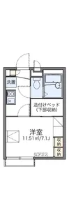 レオパレスグリーンベール【1階】の間取り