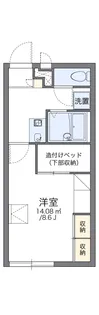 レオパレス妻田北A【1階】の間取り