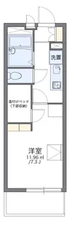レオパレスヨロズヤG【2階】の間取り