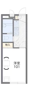 レオパレスエポカ3【1階】の間取り