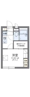 レオパレス天 栄【1階】の間取り