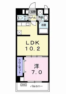 ヴィラ ヴィオラ【1階】の間取り