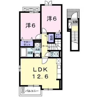 グリュ・プレーヌⅢ【2階】の間取り