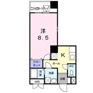 アヴニール山手【6階】の間取り