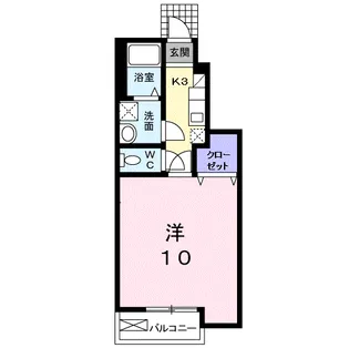 プラシード【1階】の間取り