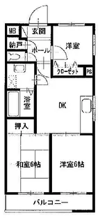 サンヒルズ東戸塚【3階】の間取り