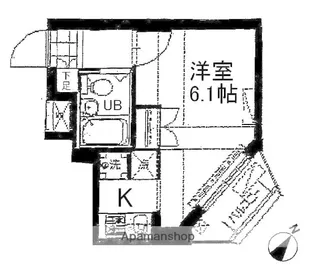 レジディア横濱関内【5階】の間取り