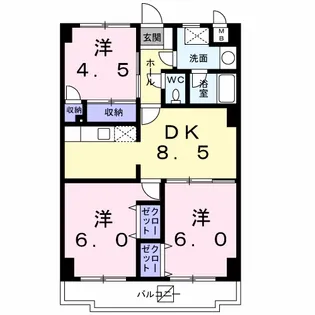 ドリーム・パレス【3階】の間取り
