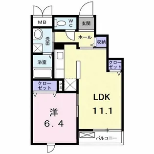 フレスコ・エイ【3階】の間取り