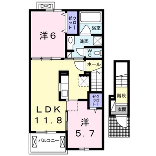 ヒルトップ・アイ【2階】の間取り