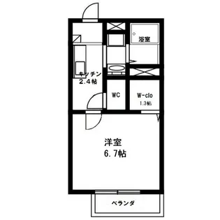 セレーヌ仲町台 A【202号室号室】の間取り