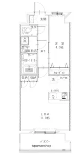 マリブフラット【4階】の間取り