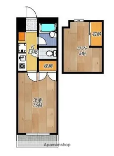 西山ハイツ【2階】の間取り