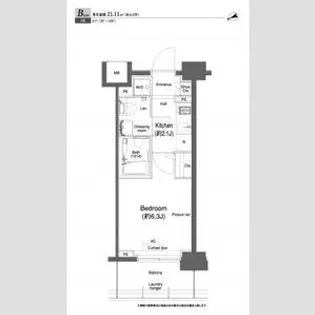 プラウドフラット鶴見Ⅱ【8階】の間取り