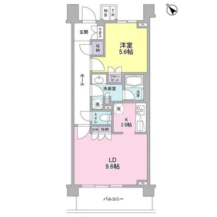 ブローテ大倉山【5階】の間取り