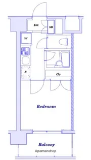 1Rの間取り画像
