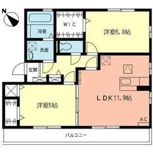 エクセルヒルズ【1階】の間取り