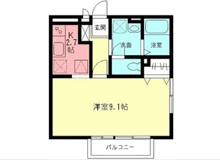 イーストウッド【1階】の間取り