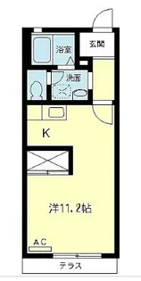 リブェールハイツB【1階】の間取り