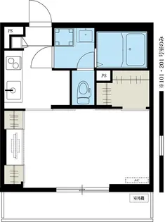 リブリ・モーリー【2階】の間取り