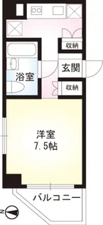 1Kの間取り画像