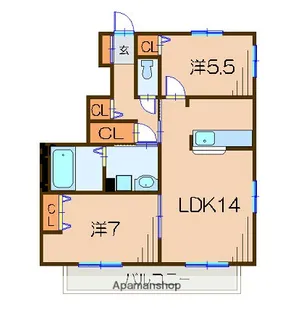 ドゥミルシスⅢ【1階】の間取り